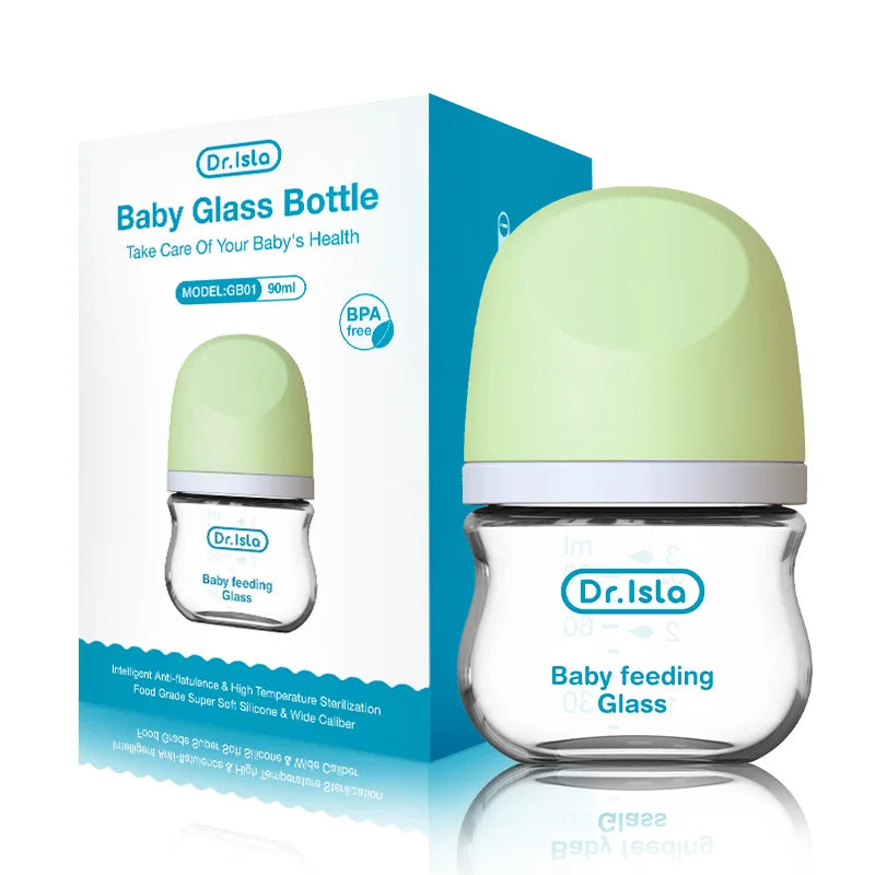 MAMIJOY Anti-Choke Baby Bottle Newborn Glass Bottles 90/160ML Anti-flatulence Milk Feeding Bottles Infant BPA Free 0-3 Month