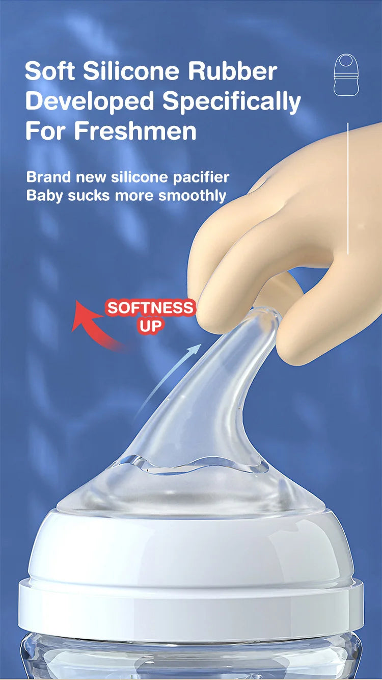 MAMIJOY Anti-Choke Baby Bottle Newborn Glass Bottles 90/160ML Anti-flatulence Milk Feeding Bottles Infant BPA Free 0-3 Month